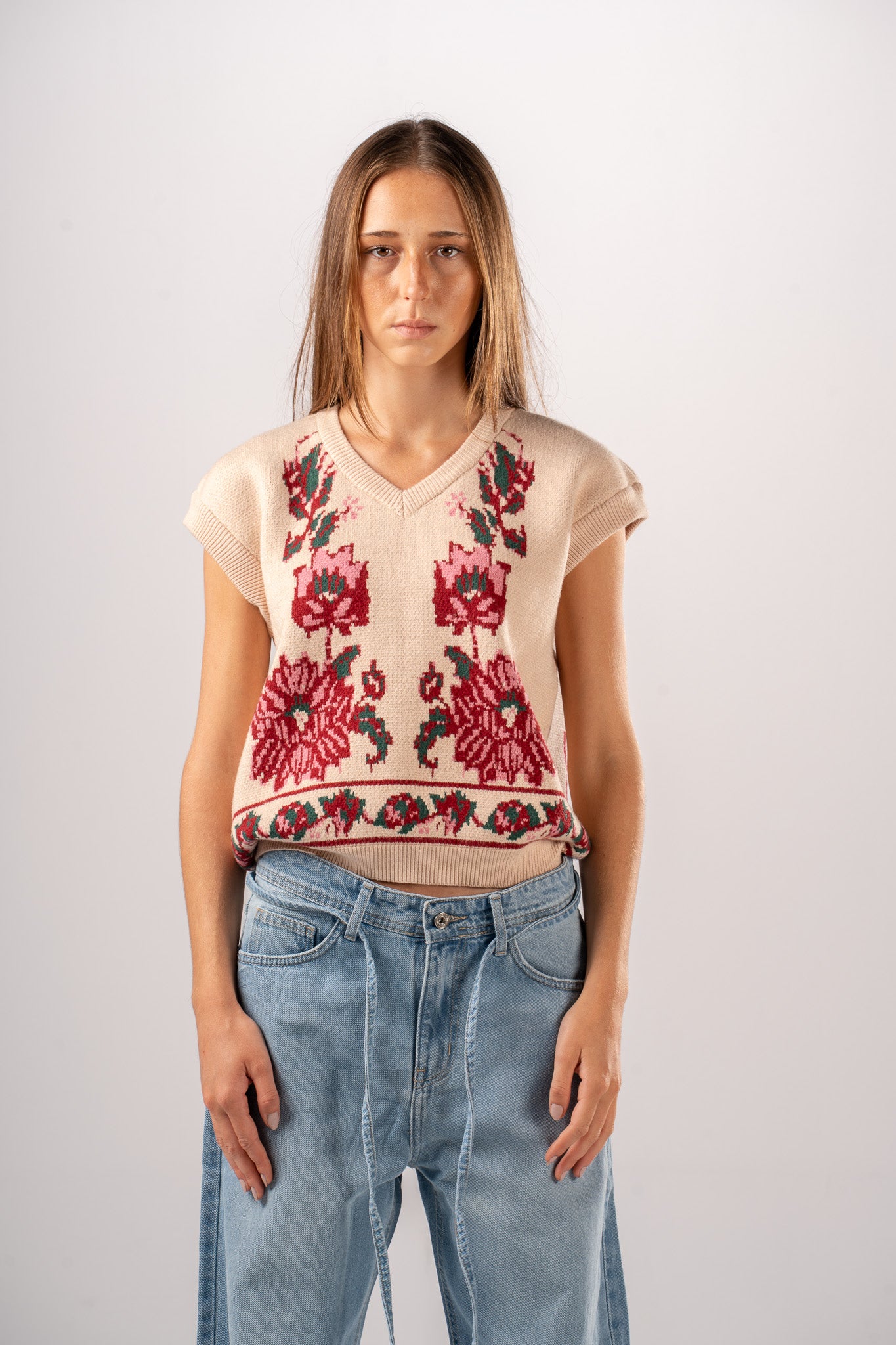 Jacquard vest